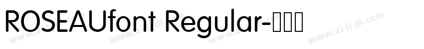 ROSEAUfont Regular字体转换
